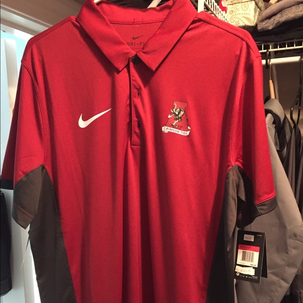 Nike Dri-Fit Evergreen Alabama Crimson Tide Polo.